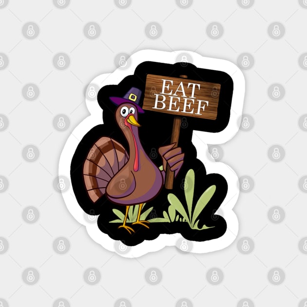 🦃 🍗Thanksgiving - Eat More Beef Sticker by FK-UK